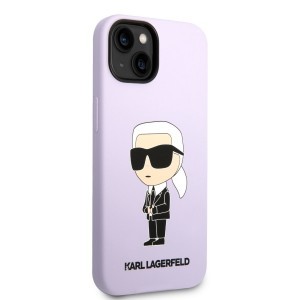 iPhone 14 Plus Karl Lagerfeld KLHCP14MSNIKBCU Liquid Silicone Ikonik NFT tok lila