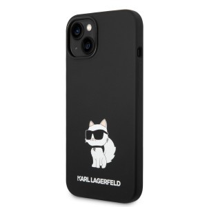 iPhone 14 Plus Karl Lagerfeld KLHCP14MSNCHBCK Liquid Silicone Choupette NFT tok fekete