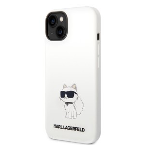 iPhone 14 Plus Karl Lagerfeld KLHCP14MSNCHBCH Liquid Silicone Choupette NFT tok fehér
