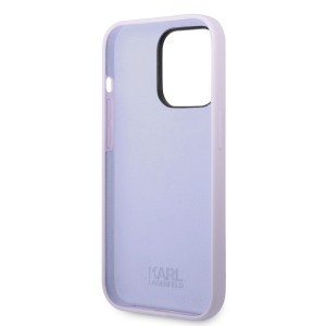 iPhone 14 Pro Karl Lagerfeld KLHCP14LSNIKBCU Liquid Silicone Choupette NFT tok lila