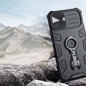 iPhone 14 Plus Nillkin CamShield Armor Pro tok MagSafe kompatibilis fekete
