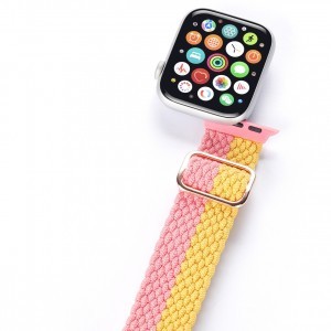 Apple Watch 2/3/4/5/6/7/SE (41/40/38mm) Dux Ducis óraszíj rózsaszín-sárga (Mixture Version)