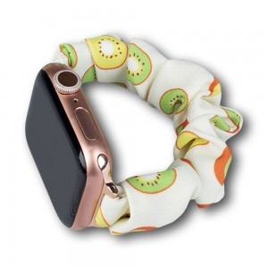 Apple Watch 2/3/4/5/6/7/SE (42/44/45mm) Fabric gumis óraszíj kivi