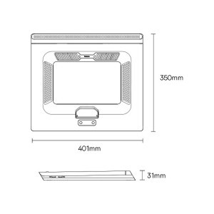 Baseus USB laptop hűtő, állvány asztali 21''-ig szürke (LUWK000013)