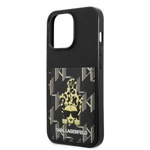iPhone 13 Pro Karl Lagerfeld KLHCP13LCANCNK Karlimals CardSlot tok fekete
