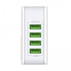 LDNIO 4403 hálózati töltő adapter 4x USB 22W fehér