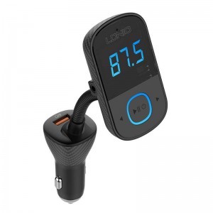 LDNIO C705Q Bluetooth FM transmitter 2x USB + USB-C fekete