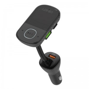 LDNIO C705Q Bluetooth FM transmitter 2x USB + USB-C fekete