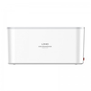 LDNIO SE5334/SC5309 hálózati elosztó 5 AC aljzattal, 3x USB, 2m fehér kábelrendező dobozzal-11
