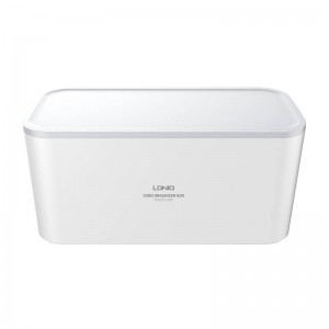 LDNIO SE5334/SC5309 hálózati elosztó 5 AC aljzattal, 3x USB, 2m fehér kábelrendező dobozzal-10