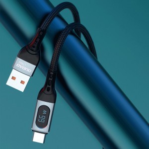 Dudao USB - USB Type C kábel gyorstöltés PD 66W 1m fekete (L7Max)