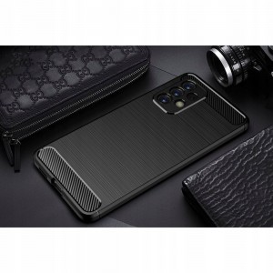 Samsung GALAXY A23 5G Tech-Protect TPU Carbon mintás tok fekete