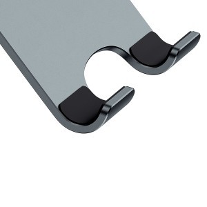 Baseus asztali biaxiális összecsukható fém okostelefon tartó/állvány szürke (LUSZ000013)