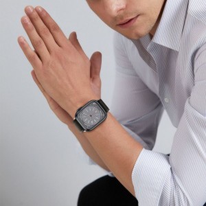 Apple Watch 4/5/6/7/8/SE (38/40/41mm) Tech-Protect Nylon szíj fekete/narancssárga