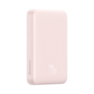 Baseus Magnetic Mini gyorstöltős power bank 10000mAh 20W + Type-C - Type-C kábel 60W (20V / 3A) 0.5m rózsaszín (PPCX030004)-1