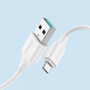Joyroom USB-A - Micro USB kábel 480Mb/s 2.4A 0.25m fehér (S-UM018A9)