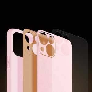 iPhone 14 Plus Dux Ducis Yolo TPU és PU bőr tok rózsaszín