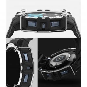 Samsung Galaxy Watch 4/5 44 mm Ringke Fusion-X Guard kijelzőborítás fekete