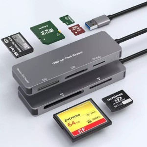 ROCKETEK 5 az 1-ben All In One USB 3.0 kártyaolvasó SD/CF/microSD/XD/MS/M2 (RT-CR304)