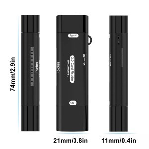 ROCKETEK multifunkciós USB-A, USB Type-C OTG kártyaolvasó SD/microSD (HX519)-2