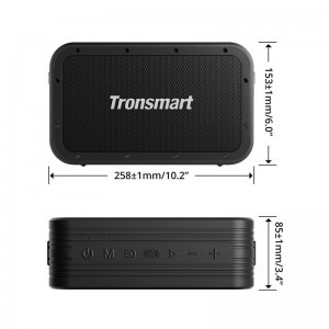 Tronsmart Force Max vezeték nélküli Bluetooth hangszóró 80W Powerbank funkcióval fekete-11