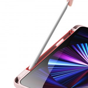 iPad Pro 11'' 2021/2020/2018 Dux Ducis Magi tok Apple Pencil tárolóval rózsaszín