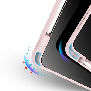 iPad Pro 11'' 2021/2020/2018 Dux Ducis Magi tok Apple Pencil tárolóval rózsaszín