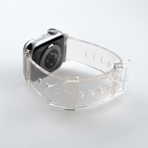 Apple Watch 4/5/6/7/8/SE (38/40/41mm) Strap Light Silicone átlátszó óraszíj
