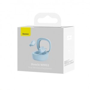 Baseus Bowie WM02 vezeték nélküli fülhallgató kék (NGTW180003)