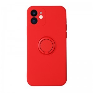 iPhone 14 Plus Vennus szilikon tok hátlapi gyűrűvel piros