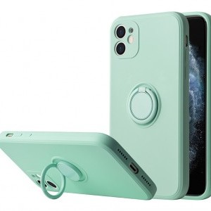 iPhone 14 Pro Max Vennus szilikon tok hátlapi gyűrűvel menta