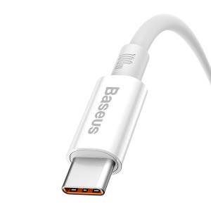Baseus Superior USB - Type C kábel 100W 2m fehér (CAYS001402)
