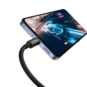 Baseus Superior SuperVOOC USB - Type C kábel 65W 1m fekete (CAYS000901)