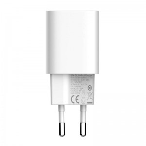 LDNIO A2318C USB + USB-C hálózati töltő adapter PD QC 3.0, 20W (fehér)