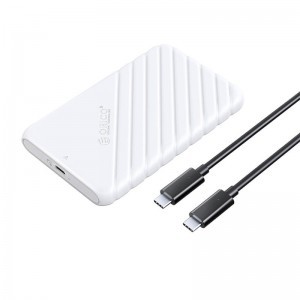 Orico külső ház, tok 2.5'' HDD / SSD 6 Gbps, USB-C 3.1 Gen1 (fehér)