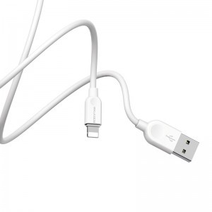 Borofone BX14 Linkjet USB - Lightning kábel 2.4A 3m fehér