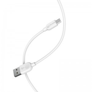 Borofone BX14 Linkjet USB - Micro USB kábel 2.4A 1m fehér