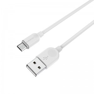 Borofone BX14 Linkjet USB - Micro USB kábel 2.4A 3m fehér