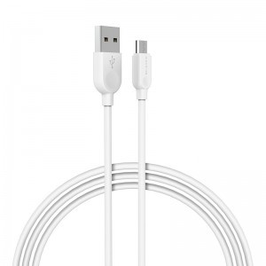 Borofone BX14 Linkjet USB - Type C kábel 2.4A 2m fehér