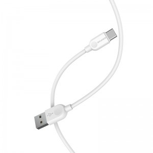 Borofone BX14 Linkjet USB - Type C kábel 2.4A 3m fehér