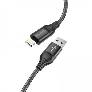Borofone BX56 Delightful USB - Lightning kábel 2.4A 1m fekete