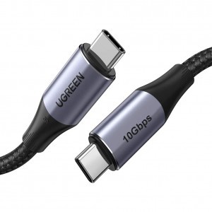 Ugreen US355 USB-C - USB-C 3.1 Gen.2, PD, 5A, 100W, 4K, 10Gbps, 1m (fekete)-0