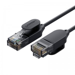 Ugreen NW122 Ethernet RJ45 hálózati kábel, Cat.6A, UTP, 0,5 m (fekete)