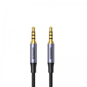 Ugreen AV183 Mini jack kábel 3.5 mm TRRS, AUX, 2m (fekete)