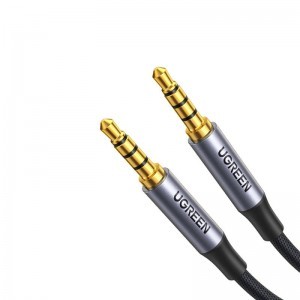 Ugreen AV183 Mini jack kábel 3.5 mm TRRS, AUX, 2m (fekete)