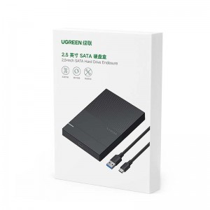 Ugreen CM471 2,5'' külső HDD/SSD ház, USB-A 3.2 Gen 1, 5Gbps (fekete)