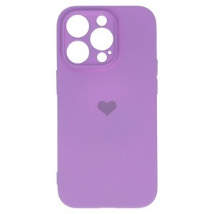 iPhone 13 Pro Vennus szilikon tok szív mintával lila telefontok
