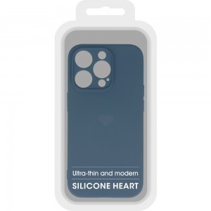 iPhone 14 Plus Vennus szilikon tok szív mintával tengerészkék