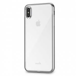 iPhone XS Max Moshi Vitros Jet Silver átlátszó-ezüst tok