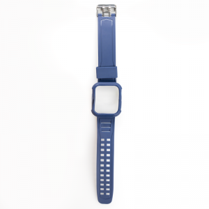 Apple Watch 42/44/45 mm Beline Silicone óraszíj + tok kék